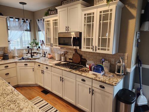 Wild Fox Painting Cabinets project