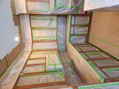 Wild Fox Painting Cabinets project