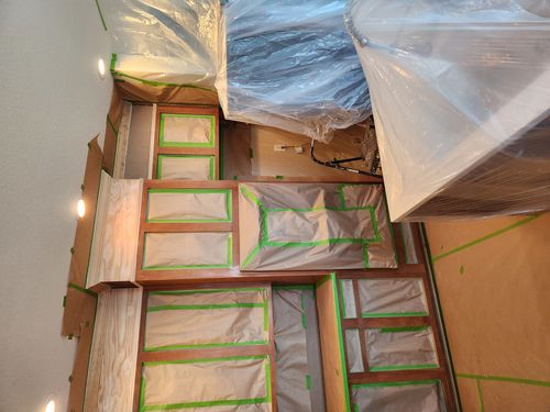 Wild Fox Painting Cabinets project