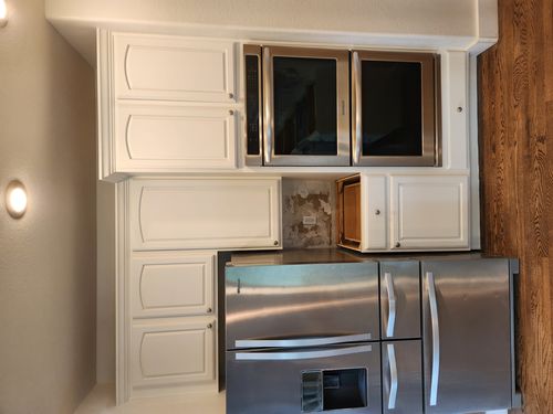 Wild Fox Painting Cabinets project