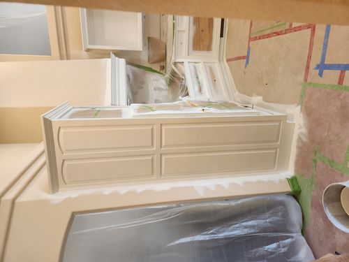 Wild Fox Painting Cabinets project