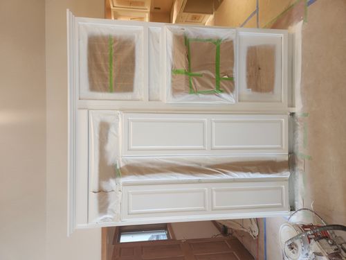 Wild Fox Painting Cabinets project
