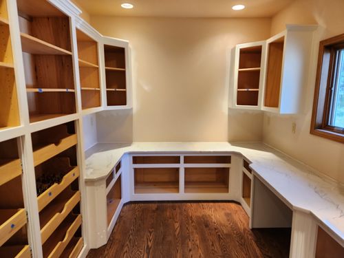 Wild Fox Painting Cabinets project