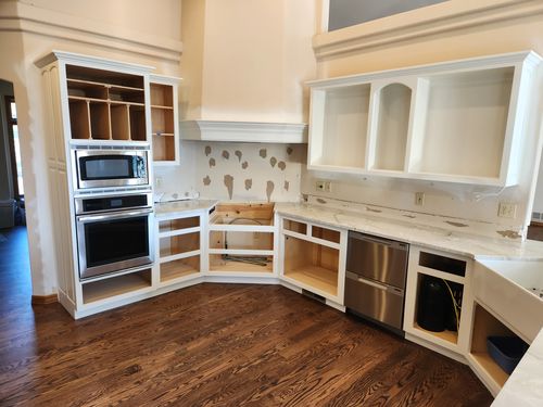 Wild Fox Painting Cabinets project