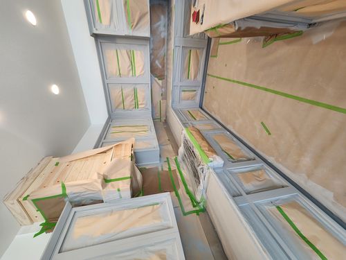 Wild Fox Painting Cabinets project