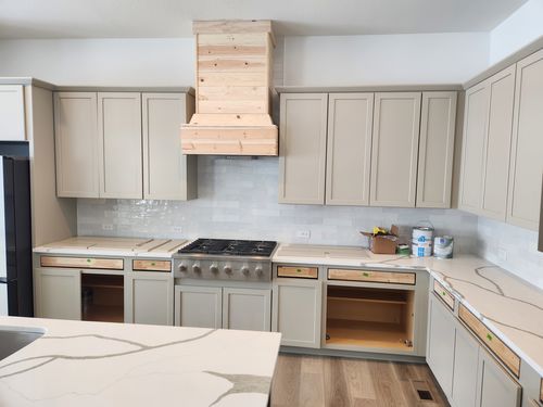 Wild Fox Painting Cabinets project
