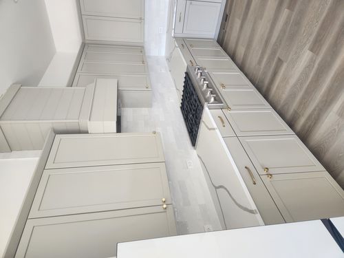 Wild Fox Painting Cabinets project