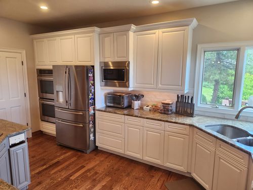 Wild Fox Painting Cabinets project