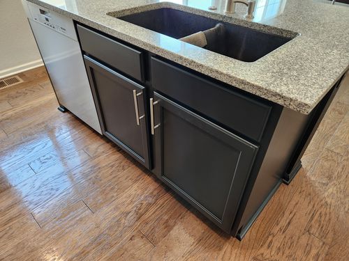 Wild Fox Painting Cabinets project