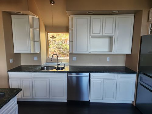 Wild Fox Painting Cabinets project