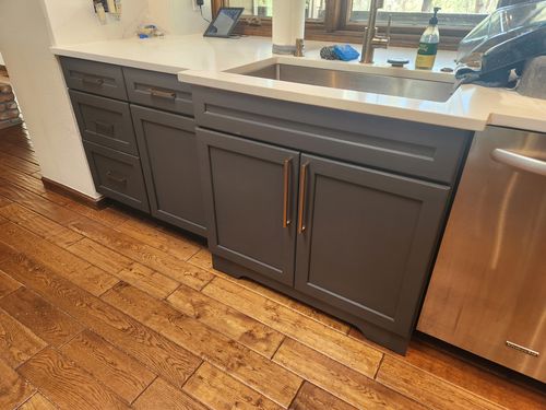 Wild Fox Painting Cabinets project