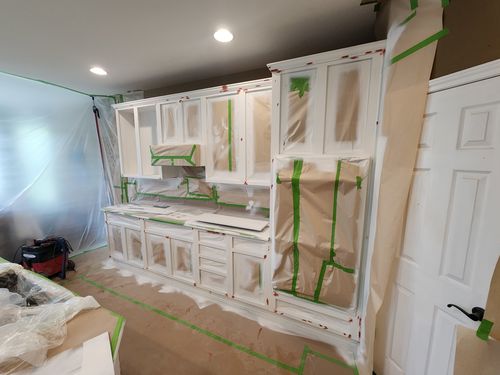 Wild Fox Painting Cabinets project