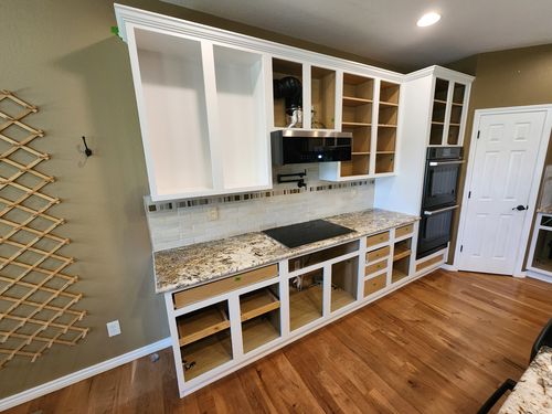 Wild Fox Painting Cabinets project