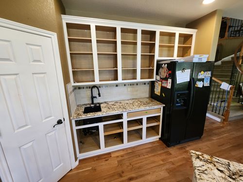 Wild Fox Painting Cabinets project