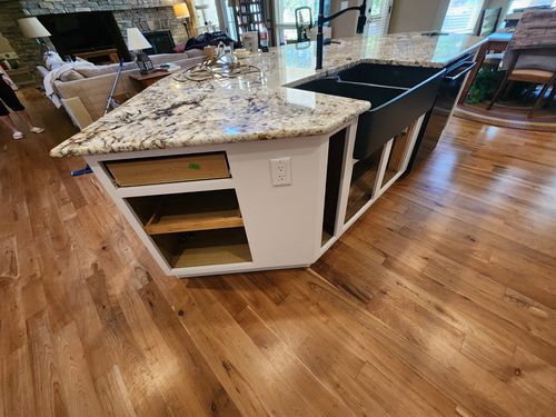 Wild Fox Painting Cabinets project
