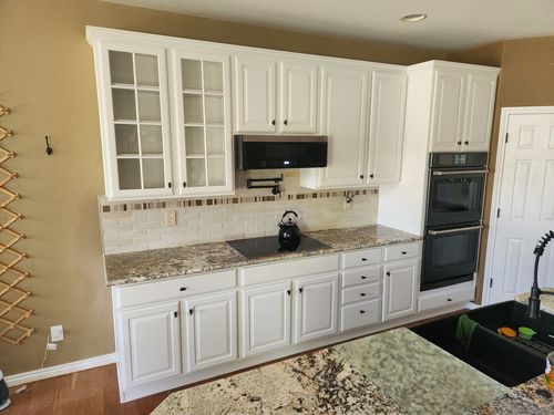Wild Fox Painting Cabinets project
