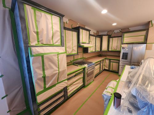 Wild Fox Painting Cabinets project