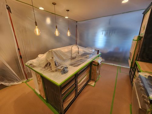 Wild Fox Painting Cabinets project