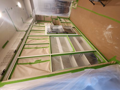 Wild Fox Painting Cabinets project