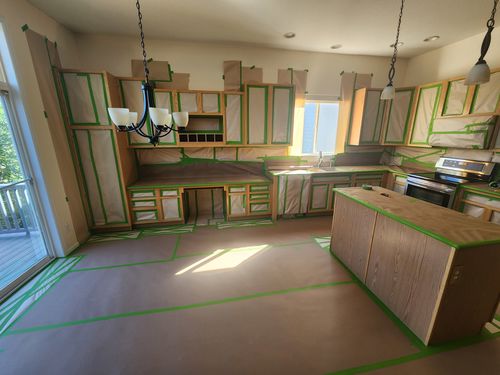 Wild Fox Painting Cabinets project