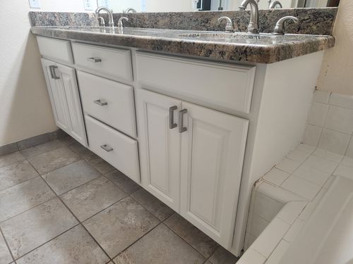 Wild Fox Painting Cabinets project