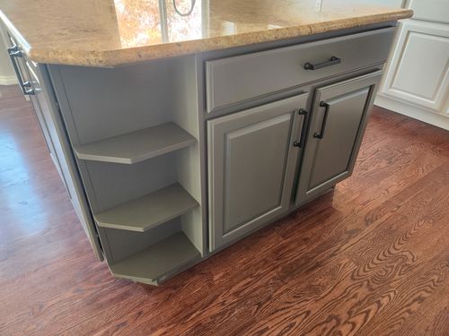 Wild Fox Painting Cabinets project
