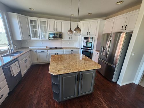 Wild Fox Painting Cabinets project