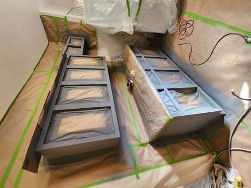 Wild Fox Painting Cabinets project