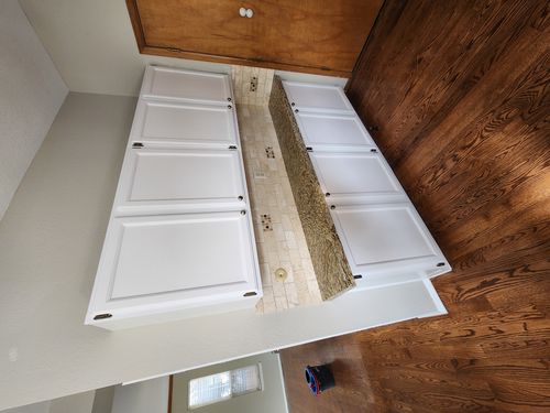 Wild Fox Painting Cabinets project