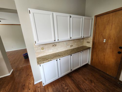 Wild Fox Painting Cabinets project