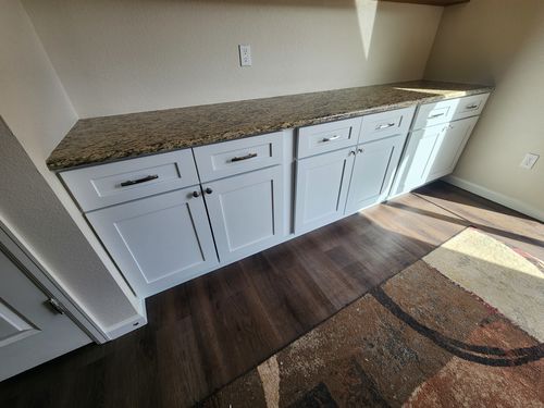 Wild Fox Painting Cabinets project