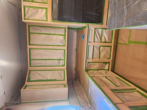 Wild Fox Painting Cabinets project