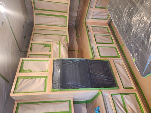 Wild Fox Painting Cabinets project