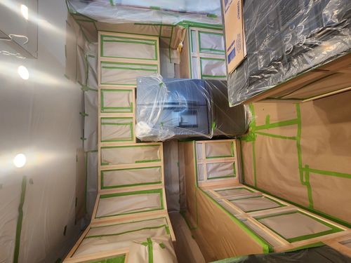 Wild Fox Painting Cabinets project