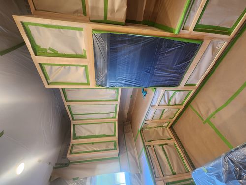 Wild Fox Painting Cabinets project