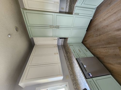 Wild Fox Painting Cabinets project