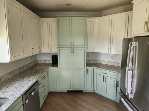 Wild Fox Painting Cabinets project