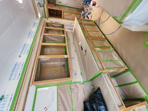 Wild Fox Painting Cabinets project