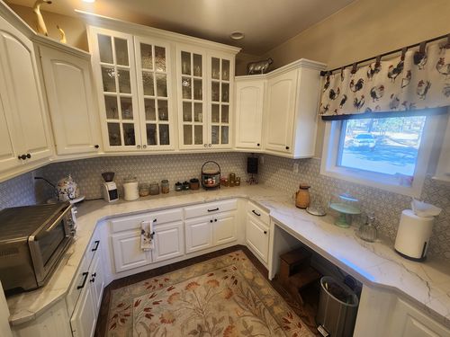Wild Fox Painting Cabinets project