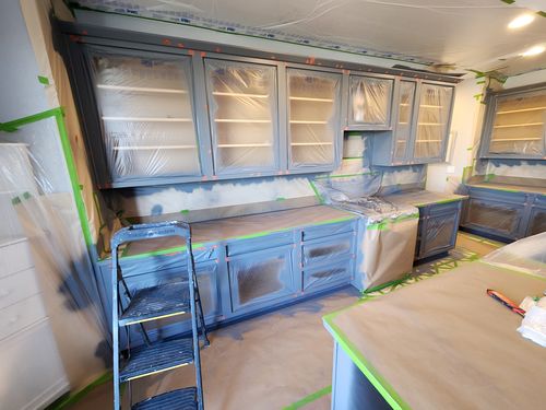 Wild Fox Painting Cabinets project