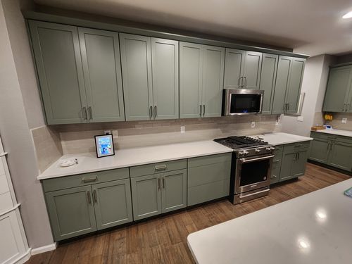 Wild Fox Painting Cabinets project