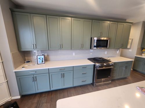 Wild Fox Painting Cabinets project