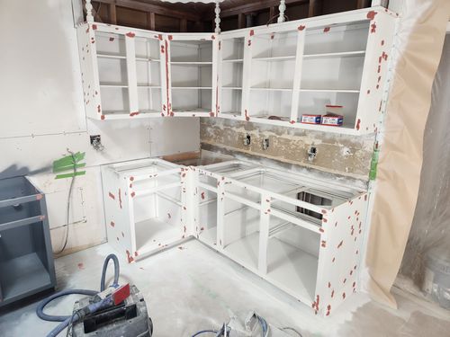 Wild Fox Painting Cabinets project