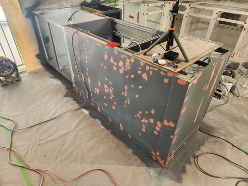 Wild Fox Painting Cabinets project