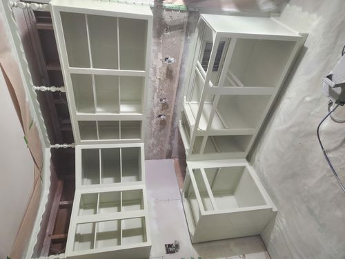 Wild Fox Painting Cabinets project