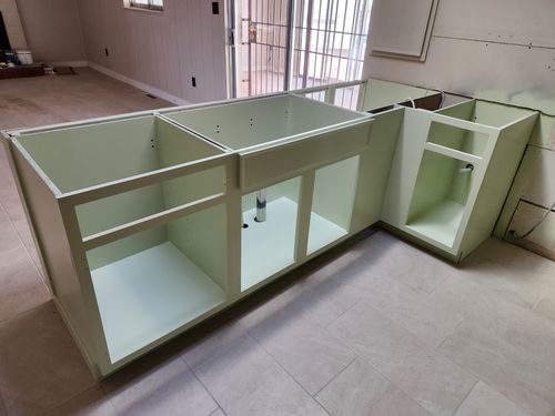 Wild Fox Painting Cabinets project