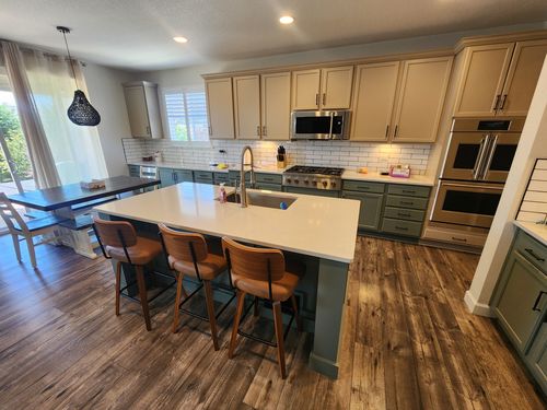 Wild Fox Painting Cabinets project