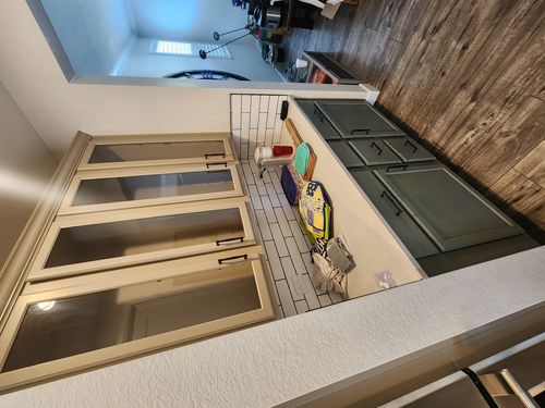 Wild Fox Painting Cabinets project