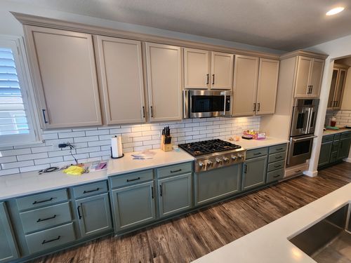 Wild Fox Painting Cabinets project