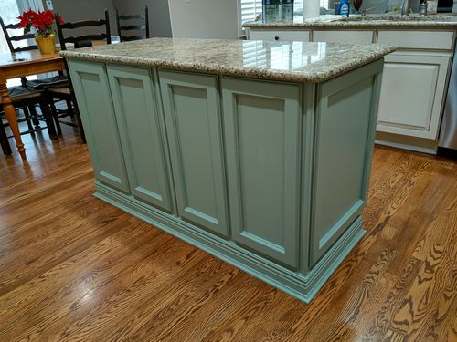 Wild Fox Painting Cabinets project